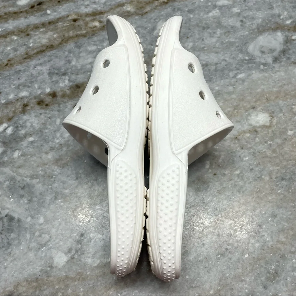 CROCS Classic Slides Sandals White Slip On Kids Shoes Toddler C 12